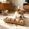 Baguette Squeaky Plush Toy Plush Treat Dispenser Toy Soft Dog Puzzle Toy  For Small Medium Dogs