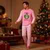 Print Cute Family Set Pajamas, Home Clothes, Family Set Long Sleeve Top Pants Set