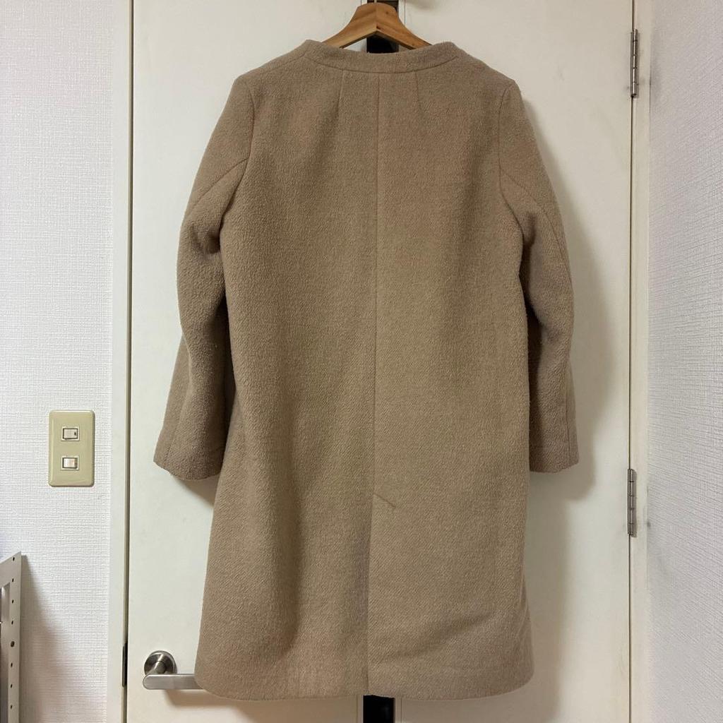 Used GLOBAL WORK No-collar Long Coat M
