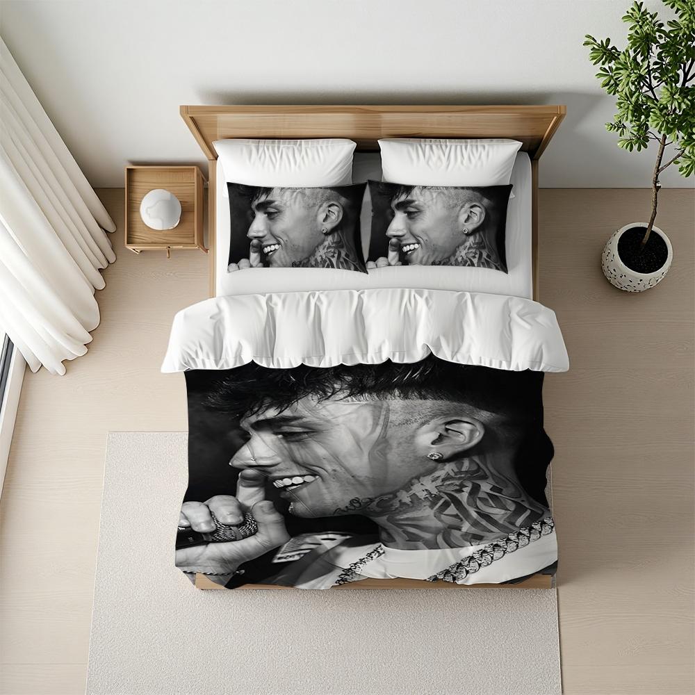 Tony Boy Rapper Duvet Cover Set Home Style Bedding Soft Laundry Cotton Bed 3 Piece Set Student Dormitory Gift
