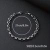 12Pcs/Set Stainless Steel Cuban Bracelets in Hip-hop Style, Suitable for Men and Women,Perfect for Daily Wear and Gift Giving