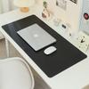 Simple Eye Protection Thickened Locking Edge Mouse Pad Large High-end Dirt-resistant Office Desk Pad Solid Color Waterproof Computer Mat