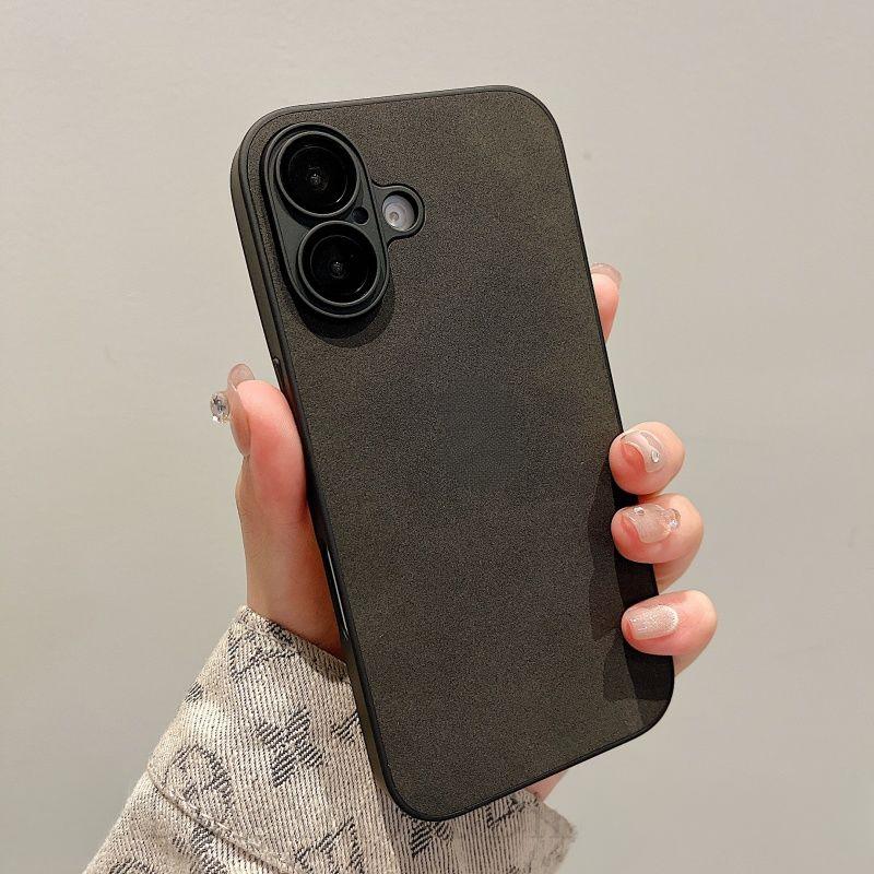 Fur Pattern Phone Case for Apple iPhone16promax- Leather Soft Silicone Border Shockproof with Lens Film Cover On iPhone 16/15/14/13/12/11/Pro/Promax