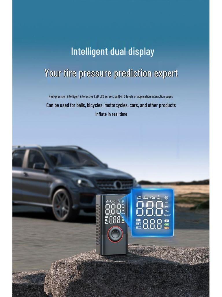 Wireless Smart Portable Tire Inflator for Cars & Bicycles