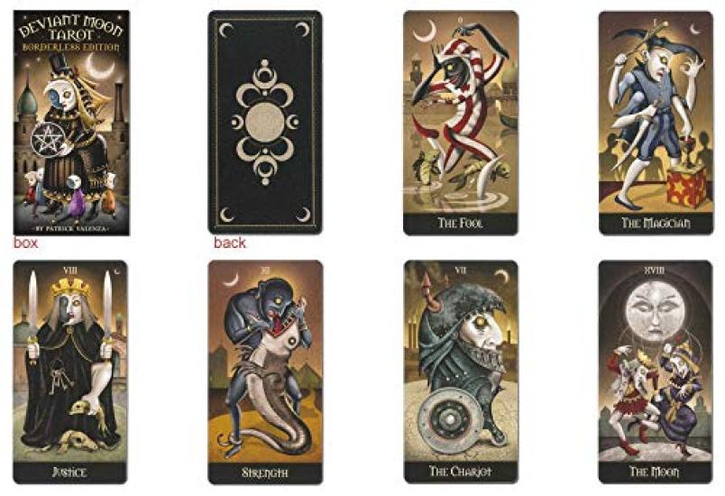 78 Tarot Cards Tarot Fortune Telling Moon Tarot Borderless Japanese Instruction Manual Included [Deviant Edition] [Genuine]