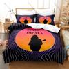 T-Tame Impala Duvet Cover + 2 Pillowcases Soft Gradient Cosmic Line Art Print Soft Quilt Cover Set Australian Legend Rock Band