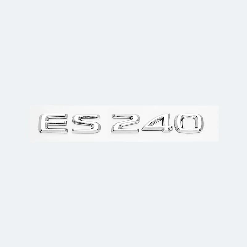 3D Chrome Glossy Black ABS Letters ES200 ES250 ES260 ES300 ES350 ES300h ES350h HYBRID Emblem For Lexus Car Trunk Logo Sticker
