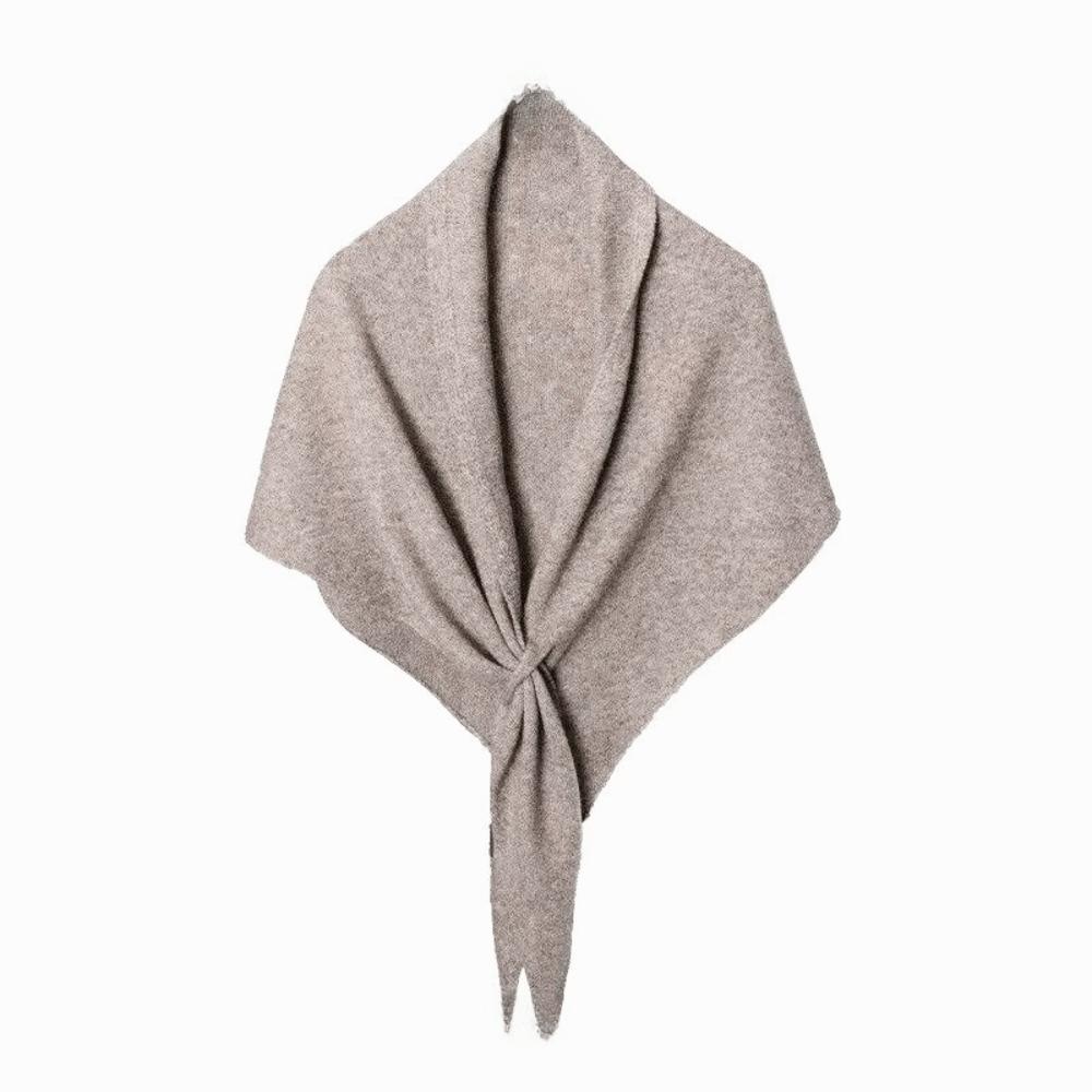 Cashmere Knitted Triangle Scarf Korean Style Winter Shawl Soft Cape Wraps  Women/Men