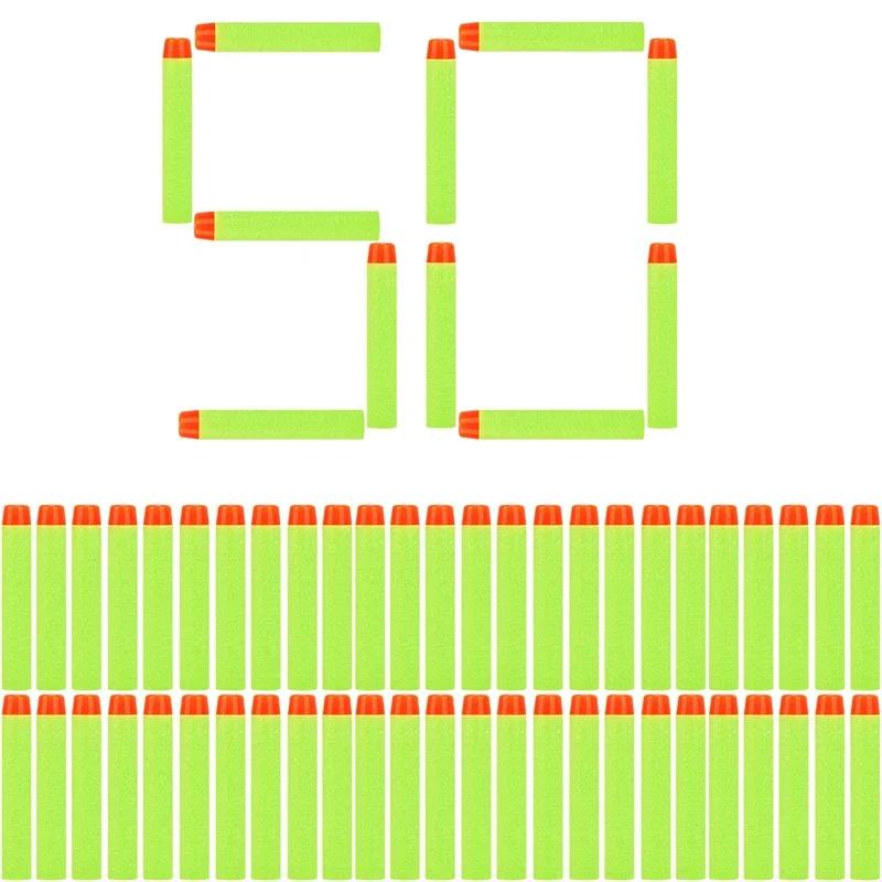 

YGreen Solid Round Head Bullets 7.2cm For N-strike Elite Series Blasters Foam EVA Refill Darts Kids Toy Guns Accessories