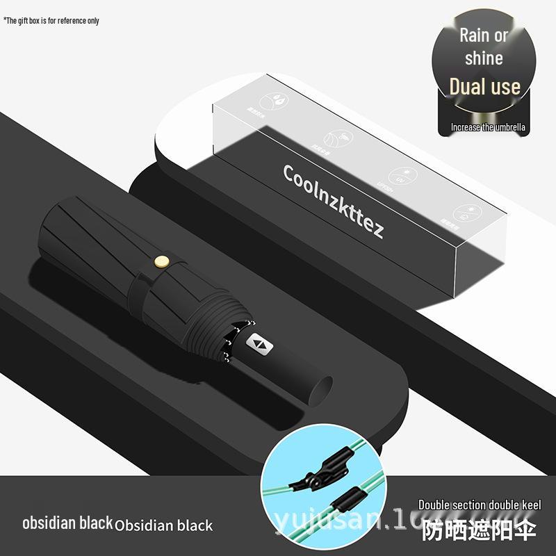 Men's Large 144-Rib Automatic Umbrella with Sun Protection and Custom Logo