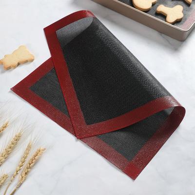 30x40cm Silikonmatte Backblech Backnetzmatte Atmungsaktiv Antihaft Backmatte Keksteigmatte Hochtemperatur Ofenmatte G165