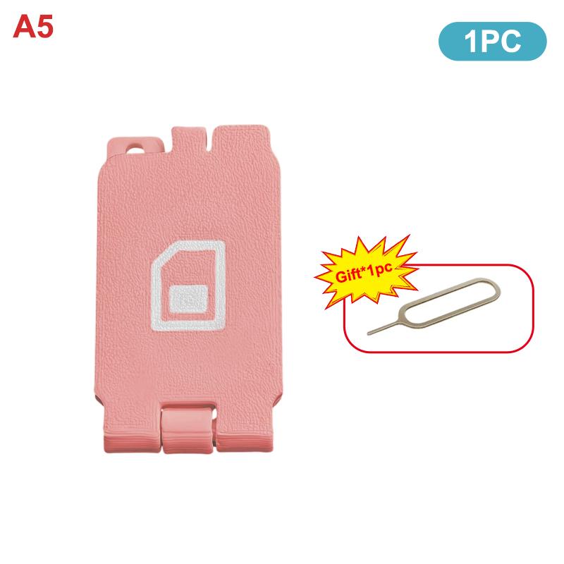 1/2/5Pcs Micro Sd Card Storage Case With Card Pin Compatible With Sd/Hc/Xc/Ux/Mmc Portable Sd Card Holder For Office Home Travel