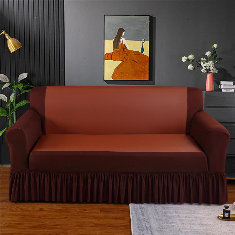 Leather Sofa Cover Full Set Of Technology Cloth Leather Sofa Cover Cover Four Seasons Universal Waterproof Sofa Seat Cushion Non-Slip Skirt