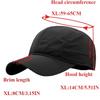 Big Size Light Thin Quick Drying Baseball Caps Male Solid Vintage Unisex XL 65CM Sports Hat Adjustable Trucker Cap Snapback Hats