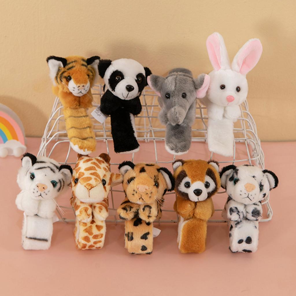 Soft Plush Snap Bracelet for Children's Birthday Party Stuffed Animal Wristband Comfortable Wear Wrist Band Jewelry