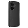 PU Leather Stand Case for OnePlus Nord CE 3 Lite 5G/Nord N30 5G,Magnetic Absorption Design Carbon Fiber Texture Phone Cover with Card Holder- Black