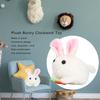 Plush Bunny Clockwork Toy Tail Shaking Rotating Cute Exquisite Fine Workmanship Plush Bunny Toy