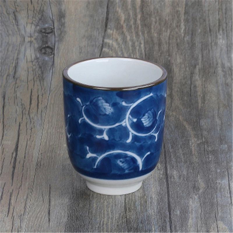 Japanese Tea Water Mug Handy Cup Hand-painted Ceramic Cherry Blossom Cups Creative Rough Ceramic Tea Cups  Coffee Cup