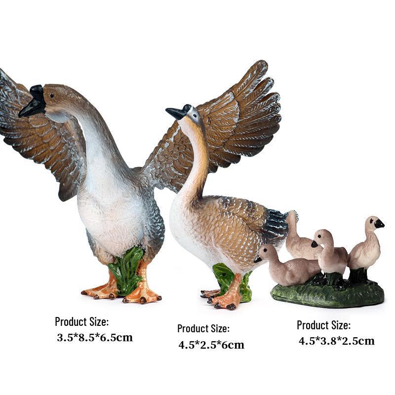 Animal Model Ranch Set: Chicken, Dog, Cow, Sheep, Horse Miniature Toy Scene