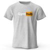 Gym Hub Printed Men's T-Shirt 100% Cotton Oversized Funny Graphic Tees for Men Summer Tops Compression Shirt