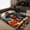 1PC Custom Name Halloween Witch And Cat Theme Floor Mat Ideal for Living Room, Game Rooms, Office, Bedroom,Floor Mat Playful Design