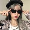 Kwadratowe Damskie Modne Gogle Plastikowa Oprawka Styl Uliczny Okulary Ochronne