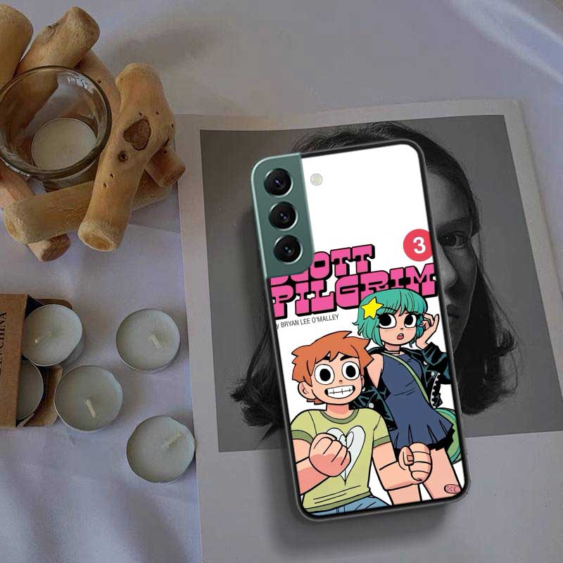 Scott Pilgrim Anime Phone Case For Samsung Galaxy S22 S25 Ultra S21 S10 Plus S26 Edge S20 S23 S24 FE Cover Silicone Soft TPU