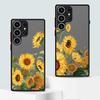 Funda Back Phone Cover Case for Samsung Galaxy Note 20 Ultra 10+ S23 FE S26 S22 S24 Plus S21 S20 FE S25 Ultra Flower Sunflower