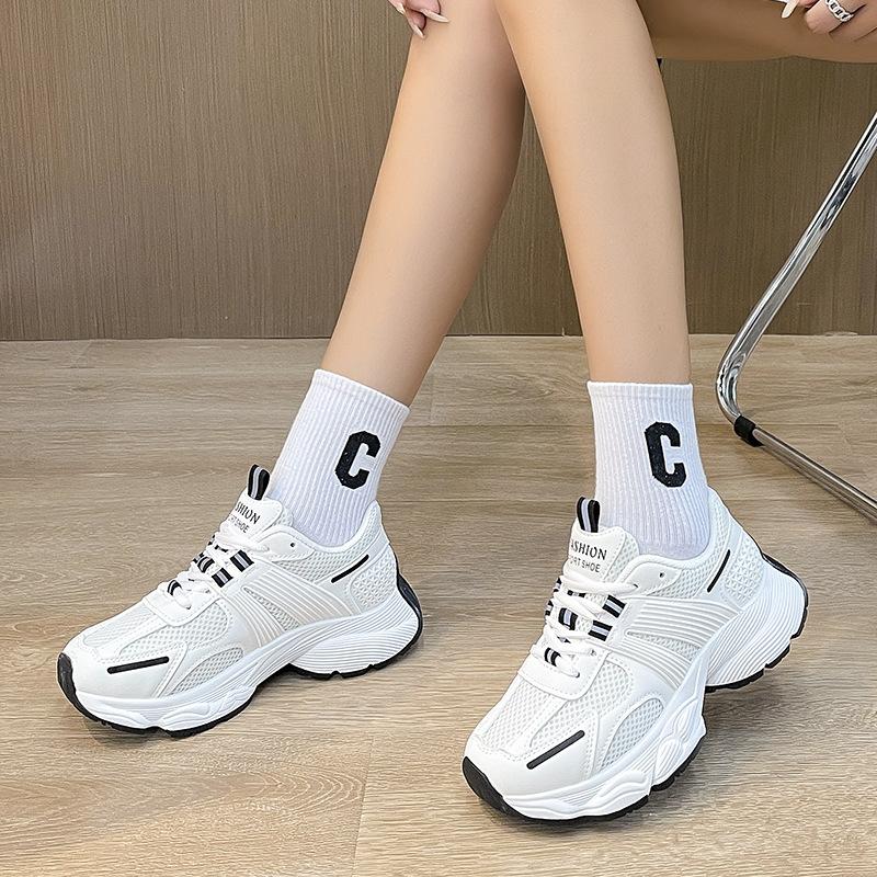 

2025 autumn and summer new dad shoes women s Korean version ins student versatile platform sports shoes casual shoes HB102 35