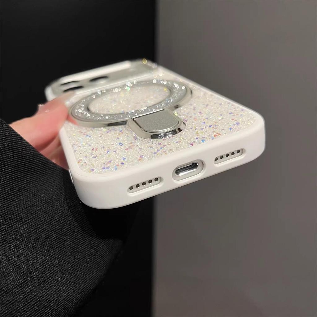 iPhone 17 Pro Max Glitter Case with Magnetic Stand & 16X Drop Protection