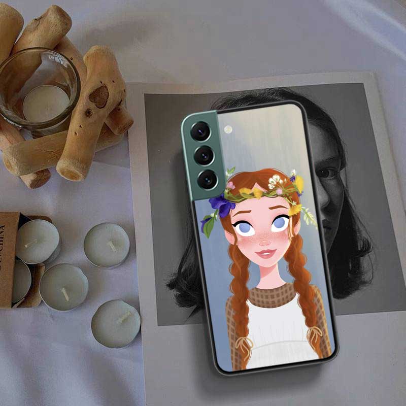 A-Anne of Green Gables Anne Shirley Phone Case For Samsung S25 Edge S24 FE Galaxy S22 Ultra S21 Plus S20 S23 S10 Plus Cover Sili