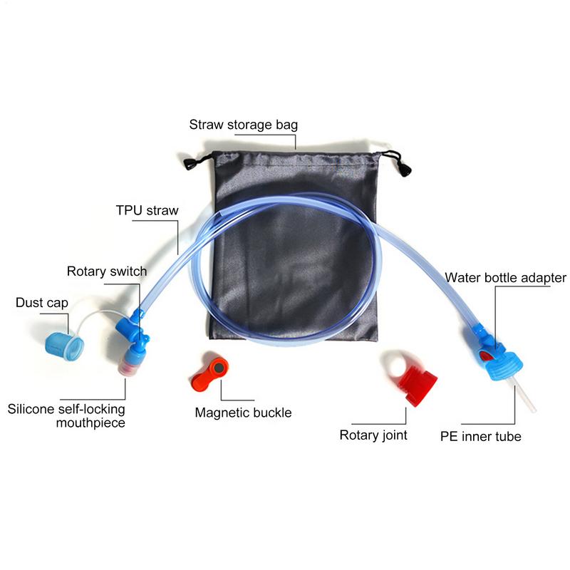 Trinkschlauch für Wasserflasche 95 cm Trinkblase Reservoir Rucksack System Schlauch-Set Radfahren Camping Wasserbeutel Schlauch-Set