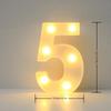 1PC LED Alphabet&Number Lights For Home,Wedding,Proposal,Birthday,Party,Photo Prop, Battery Powered White Decorative Night Light
