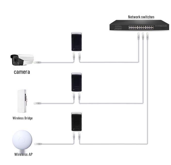 48V 0.5A Non-standard POE Network Power Adapter Converter Plug