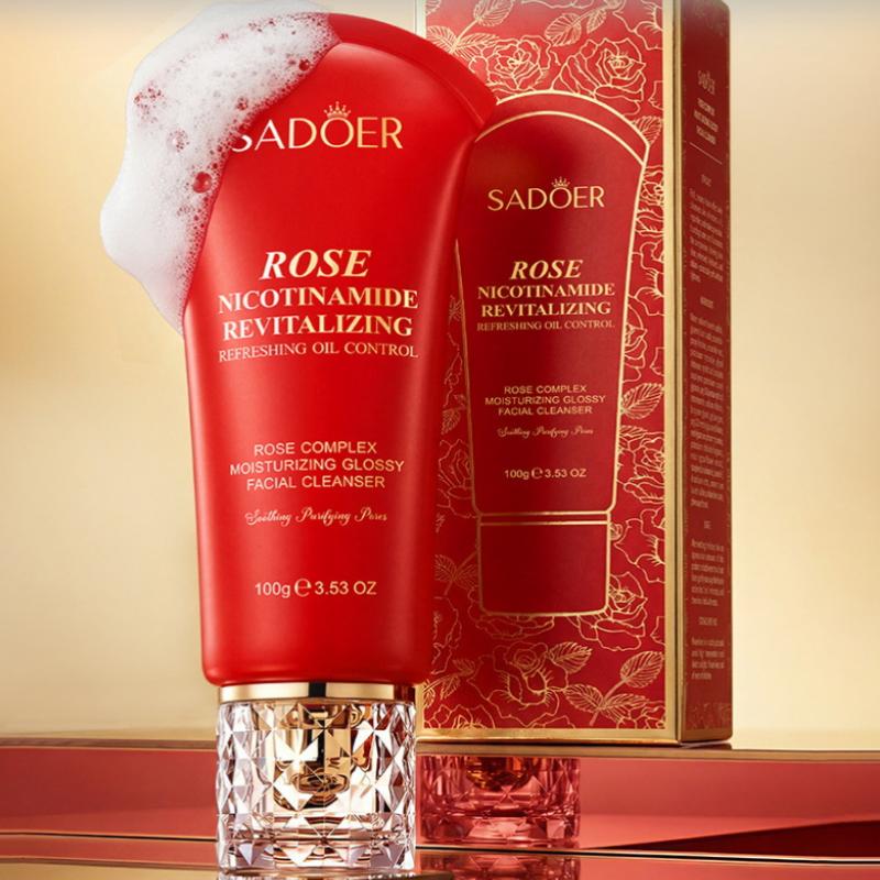 Rose Moisturizing Facial Cleanser Soothing Massage Cream For Sensitive Skin Face Wash onesize