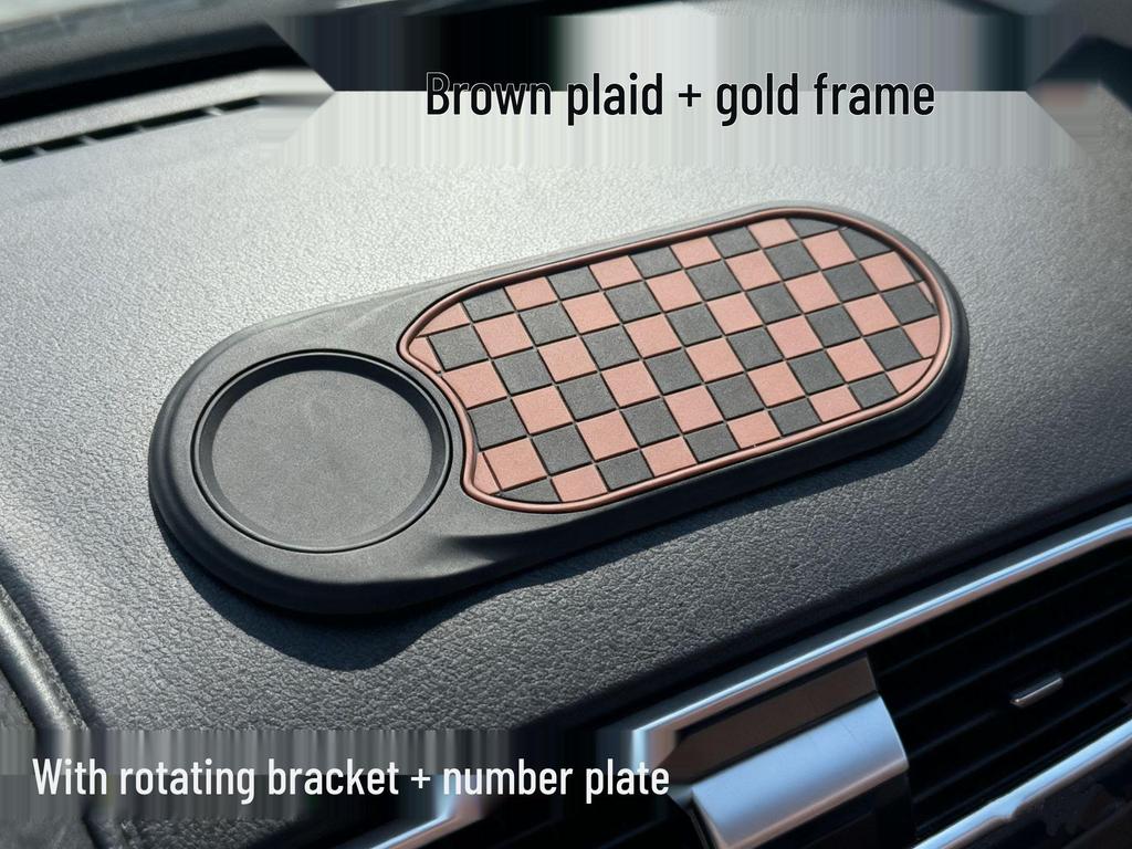 Car Anti-Slip Pad & Phone Holder with Strong Suction and High Temperature Resistance - Multi-functional Vehicle Ornament & Storage.