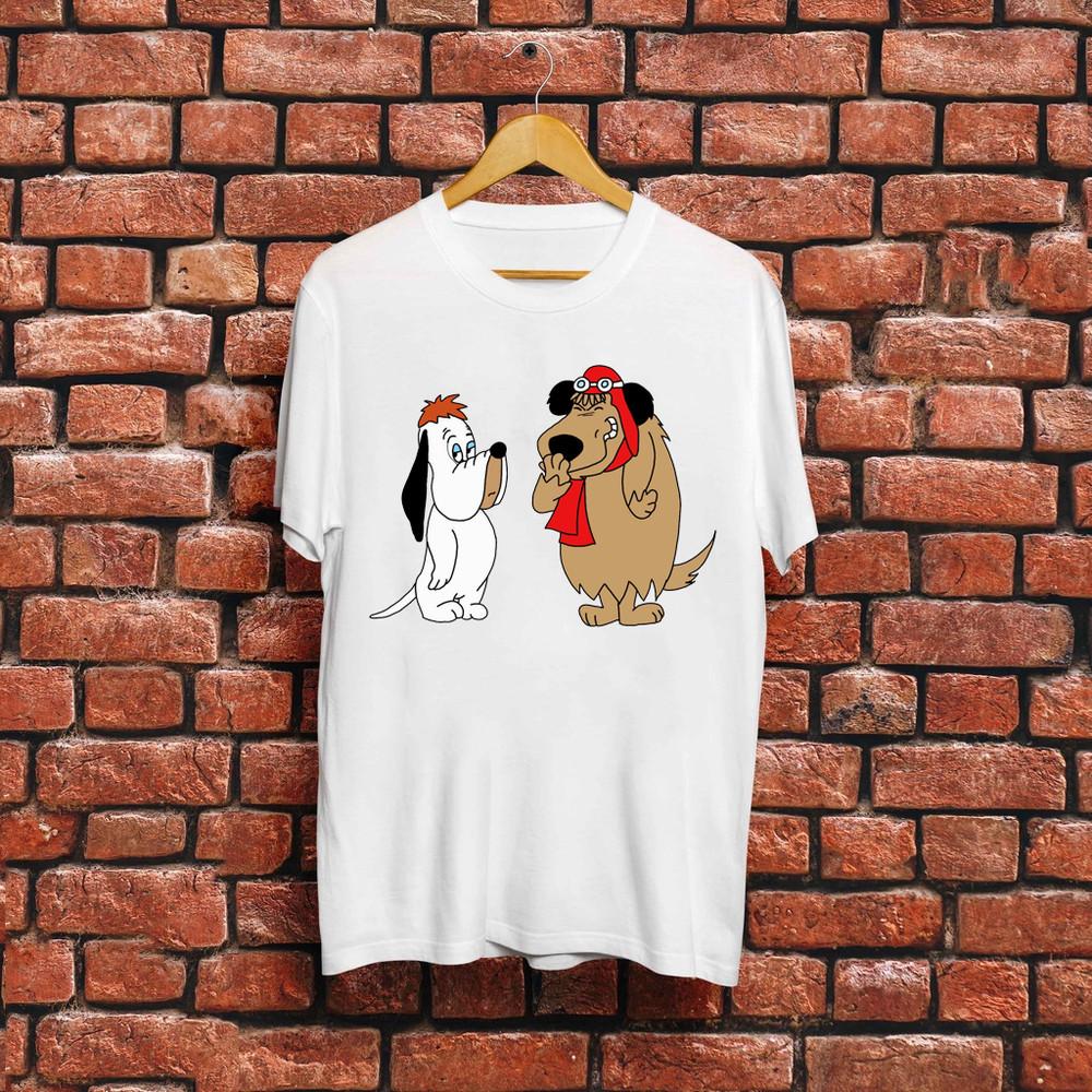 Футболка с изображением Скучающего Пса и Мютли, унисекс, размеры S-5XL S