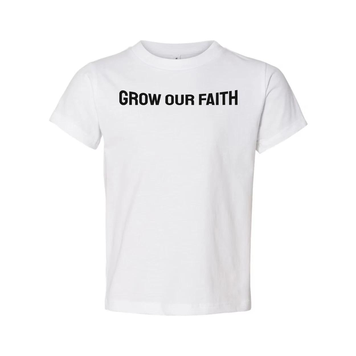 

Grow Our Faith Christian Unisex T Shirt With Bold Front Graphic Print For Everyd 2XL