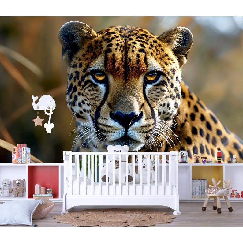 Cheetah face tapestry 75x100 чёрный