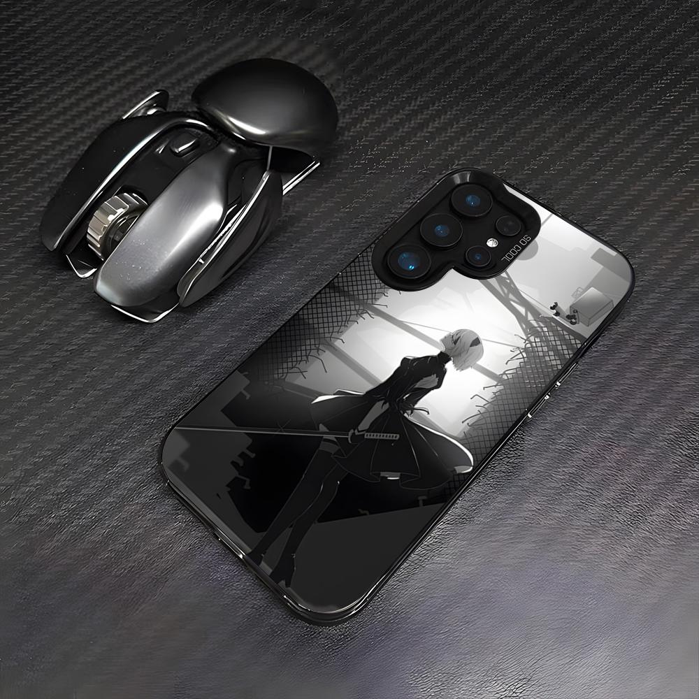 N-NieR Automata 2B Phone Case For Samsung A25 A33 5G A54 A36 A35 A56 A52 A14 Shockproof Colorful Cover
