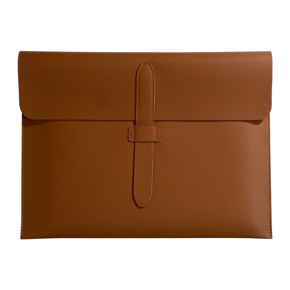 

Slim Document Bag A4 Storage Bag Fashion Document Folder Office Organizer коричневий