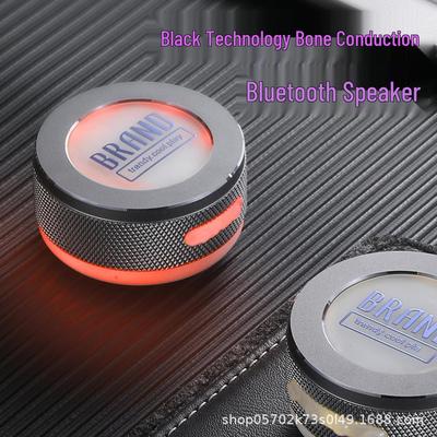 Bone Conduction Bluetooth Speaker with RGB Lights - Wireless Indoor/Outdoor Audio with TWS Interconnection