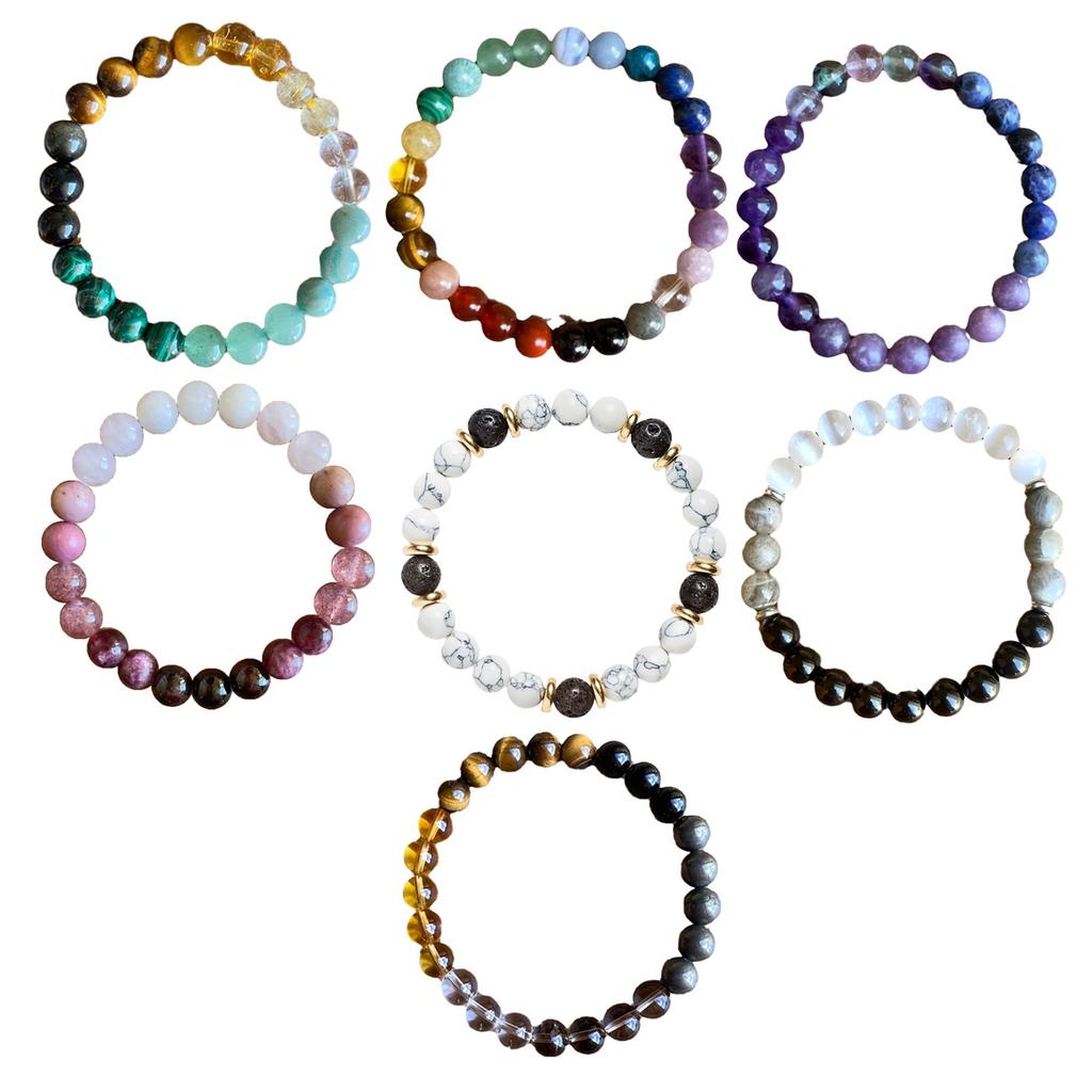 Handmade Natural Stone Bracelet Unique Beaded Bracelet Fashion Wrist Jewelry Beaded Wrist Chain Perfect for Any Occasion