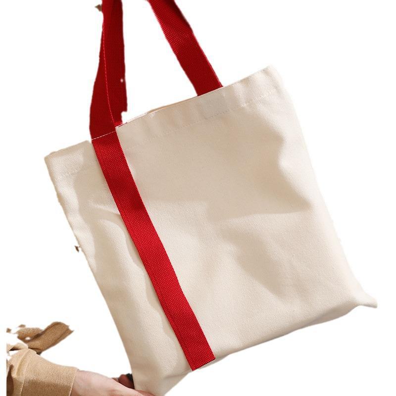 Tragbare Canvas-Tasche mit einer Schulter für Studenten zum Einkaufen