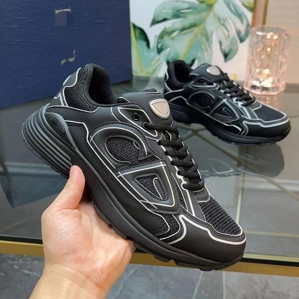 Dad's Shoes CD New Casual Shoes Lightweight Patchwork Height Increasing Thick Sole Reflective Mesh B30 Breathable Sports Shoes