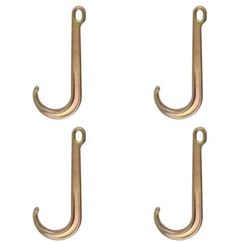 New-4X Universal Tow Truck Hook Replacement Wrecker J Shaped Hooks Automotive Automobile Repair Upgrade Modified Accessories