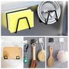 1-6PCS Kitchen Organizer Sponger Holder Punch-free Sink Drain Sponge Holder Wire Ball Rag Brush Organizer Wall Hook Kitchen Tool