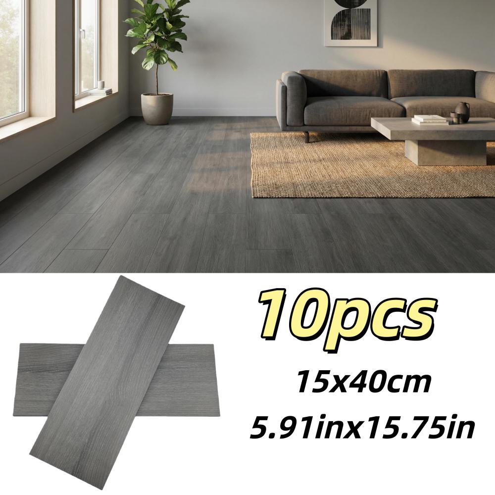 10 ks 40x15cm PVC Podlahové Samolepky Samolepicí Samolepky Voděodolné Zesílené Dřevěný Vzor Podlahové Samolepky Samolepky Obývací Pokoj
