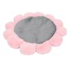 Pet Soft Fleece Bed Mat Flower Shape Pet Sleeping Mat Cushion Round Bed For Dogs Cats PigsGray S