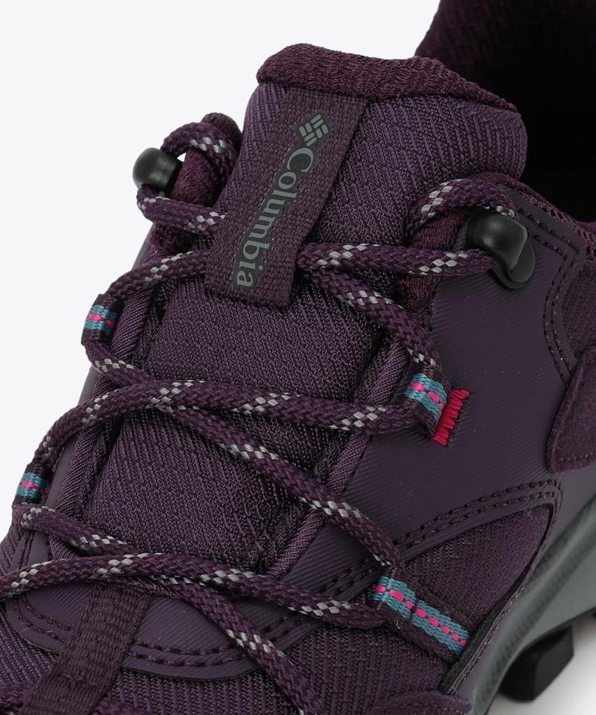 Columbia Sabre Six Low Outdry Hiking Size Dark Wild Fuchsia Women's Shoes, 25.0cm, Plum,